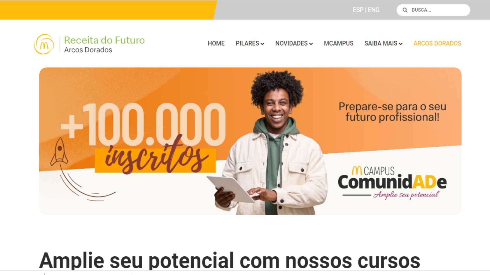 Plataforma Do McDonalds Oferece Cursos Gratuitos Online Para Pessoas