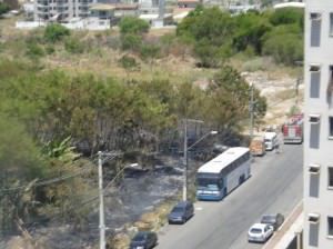 Segundo a moradora Renata Narcizo outro incêndio atingiu o bairro na ultima terça (20). Foto: Reprodução  Fabebook