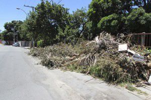 A rua Princesa Isabel, em Laranjeiras, tem sido utilizada para o descarte irregular de lixo